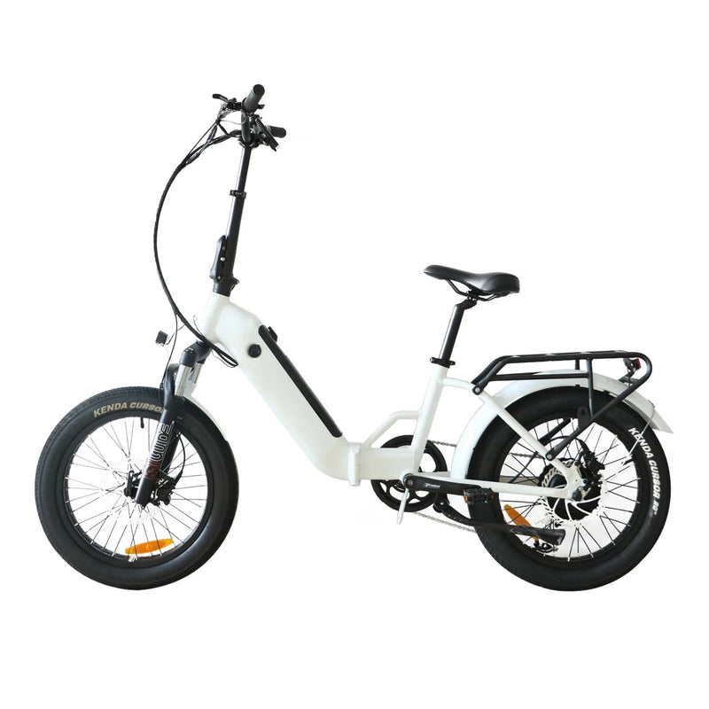 Electric Bike Coastal Cruiser 750 Folding Step-Thru White Left