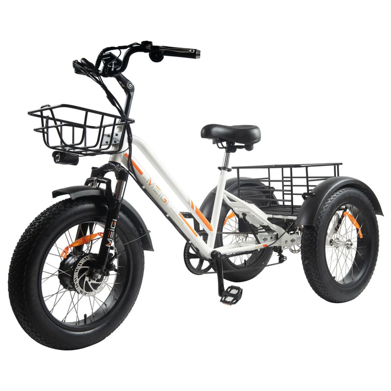 Electric Bike DWMeigi 1703 White Left Front