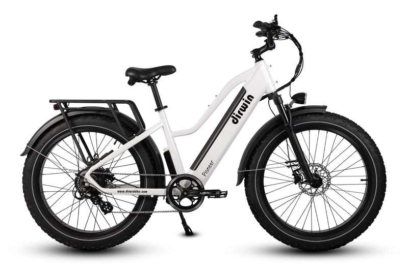 Electric Bike Dirwin Pioneer Step-Thru White Right