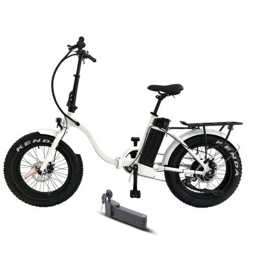 Electric Bike Eunorau Foldable Step-Thru White Main