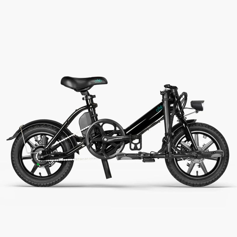 Electric Bike Fiido D3 Pro Black Folded