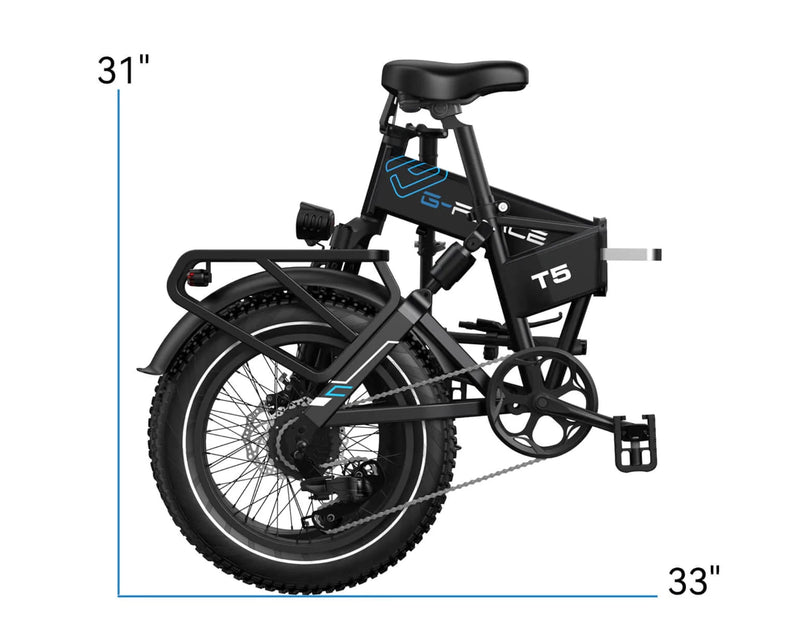 Electric Bike G-Force T5 Black Folded