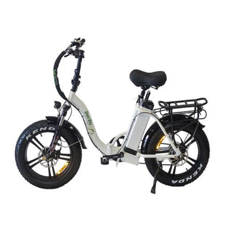 Electric Bike Green Bike GB 750 Low Step Fat Tire White Main