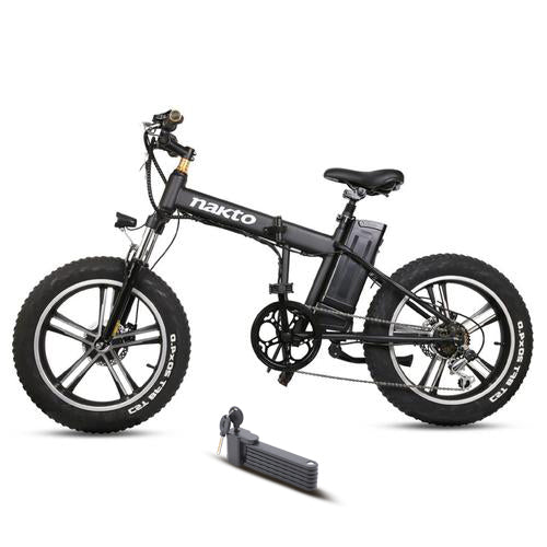 Electric Bike Nakto Mini Cruiser Black Main