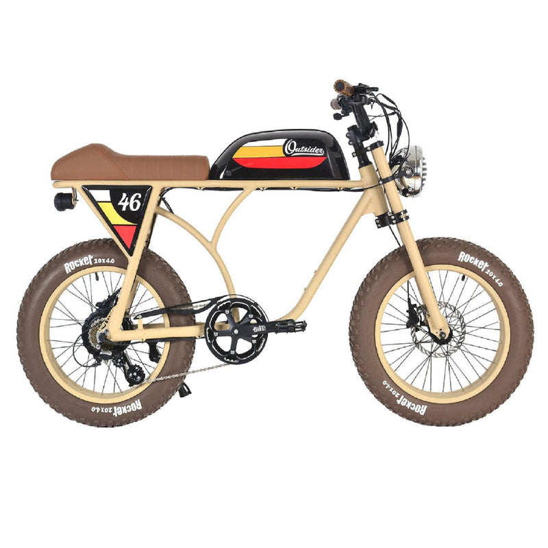 Electric Bike Outsider Sand Frame Black Tank