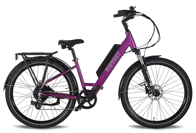 Electric Bike T4B Victory Purple Side