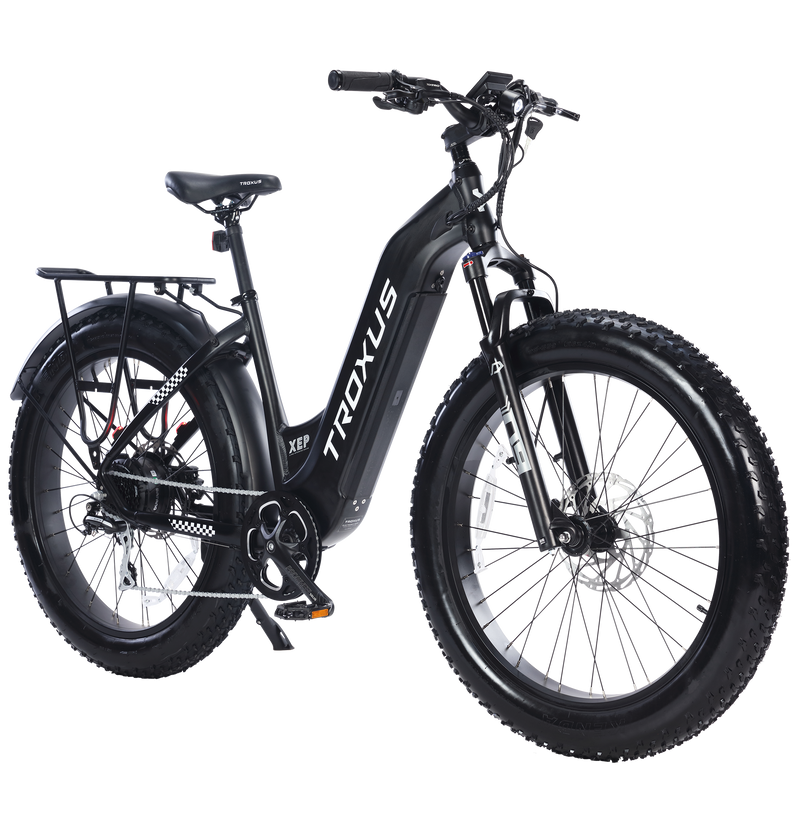 Electric Bike Troxus Explorer Step Thru Black Right Front