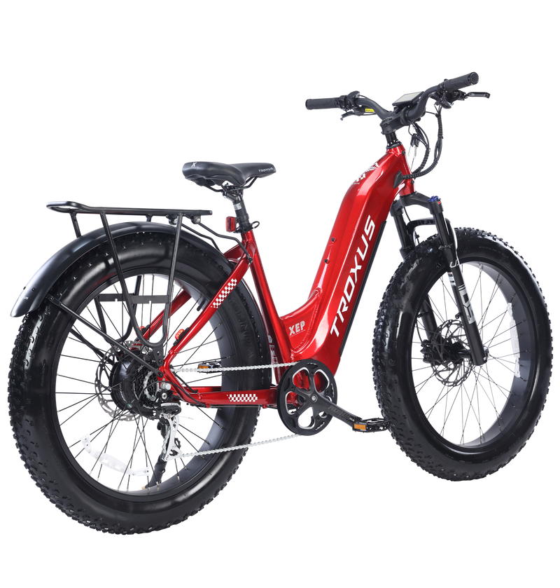 Electric Bike Troxus Explorer Step Thru Red Right Rear