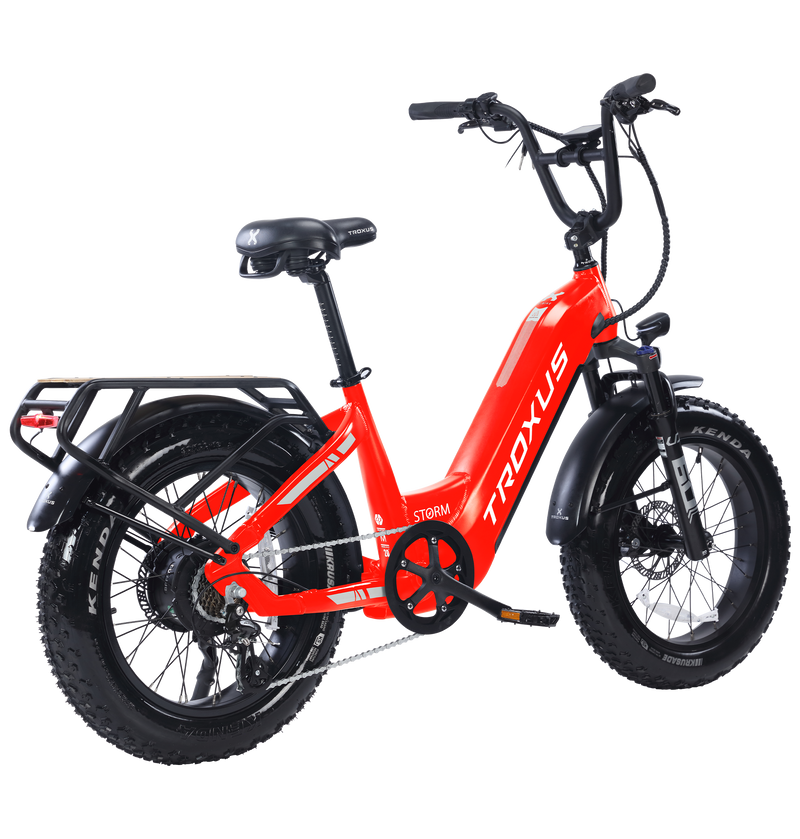 Electric Bike Troxus Lynx Red Right Rear