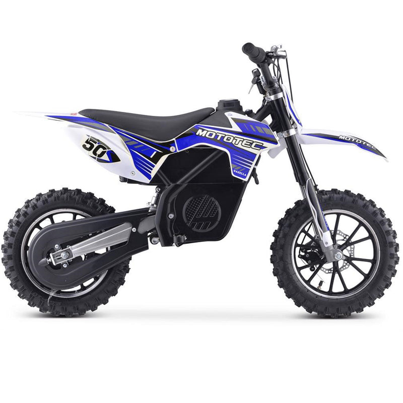 Electric Dirt Mini Bike MotoTec Gazelle Blue Main