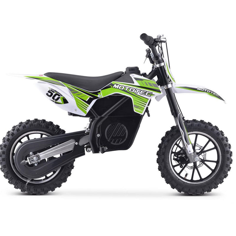 Electric Dirt Mini Bike MotoTec Gazelle Green Main