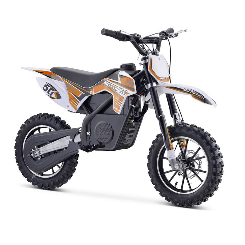 Electric Dirt Mini Bike MotoTec Gazelle Orange Front