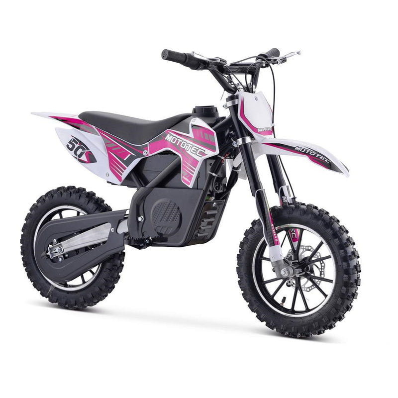 Electric Dirt Mini Bike MotoTec Gazelle Purple Front