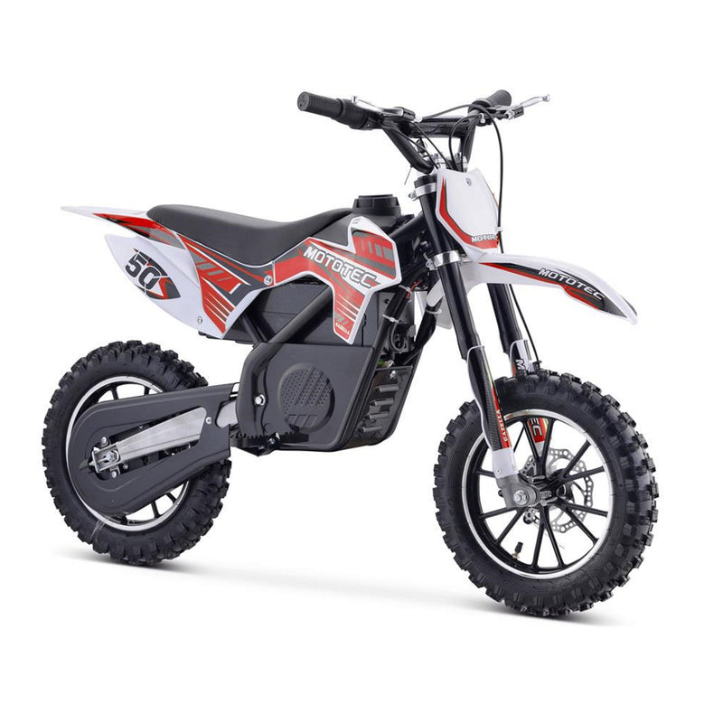 Electric Dirt Mini Bike MotoTec Gazelle Red Front