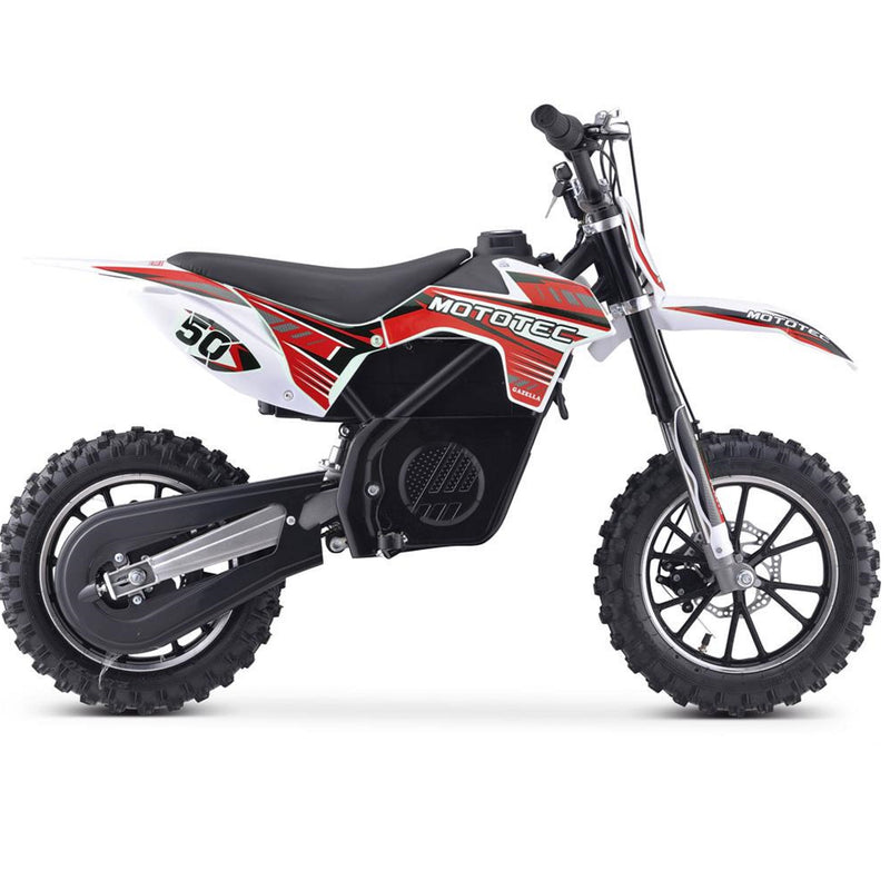 Electric Dirt Mini Bike MotoTec Gazelle Red Main