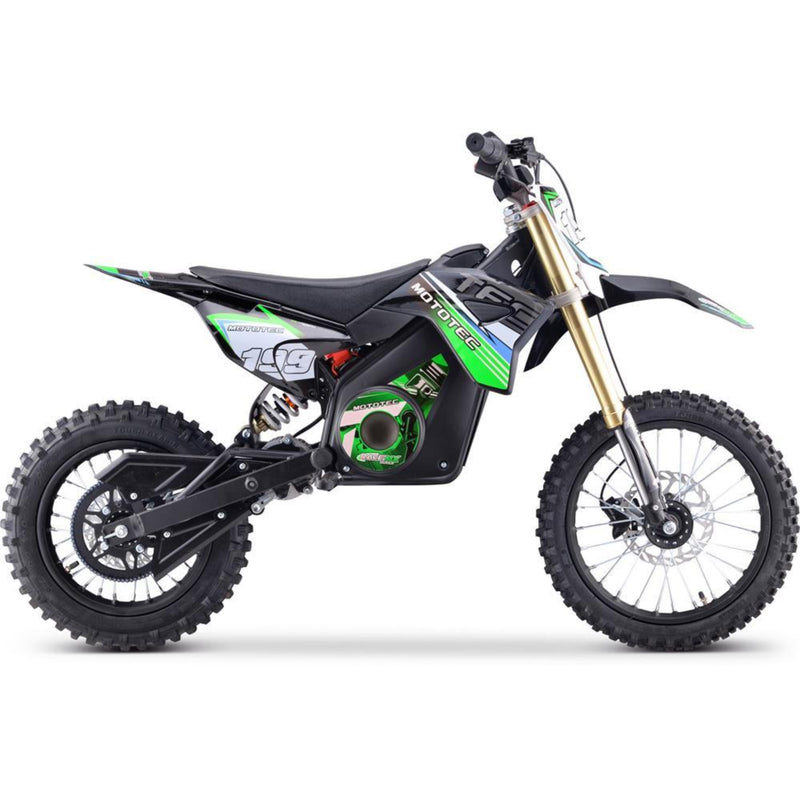 Electric Dirt Mini Bike MotoTec Pro 48V 1500W Green Main