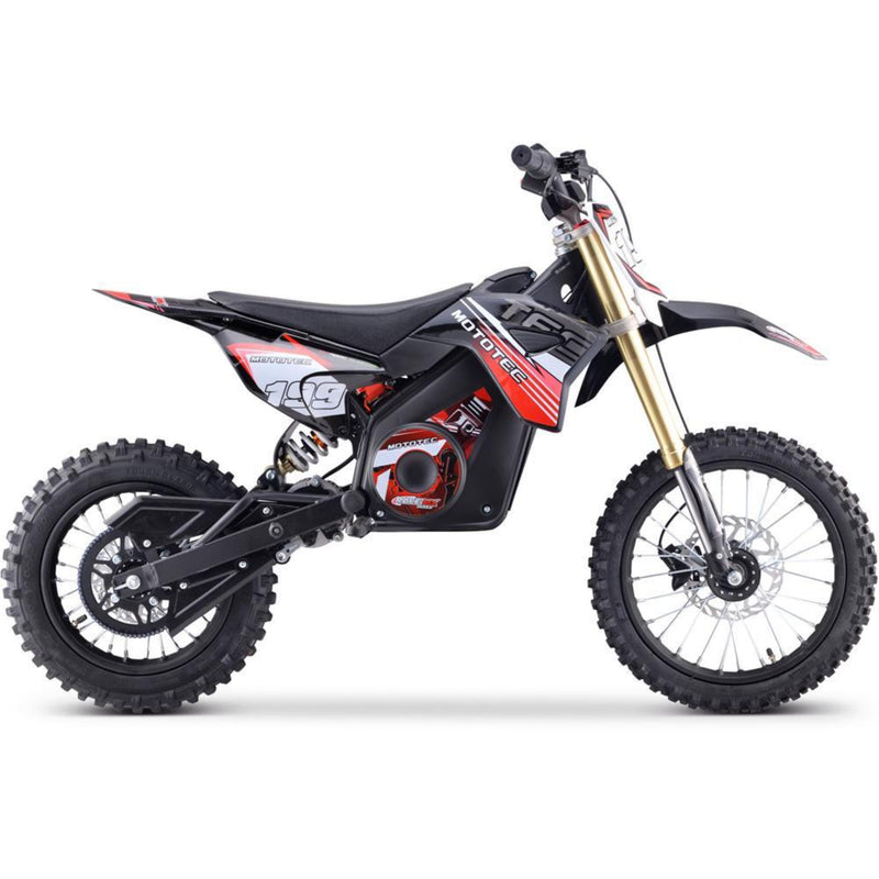 Electric Dirt Mini Bike MotoTec Pro 48V 1500W Red Main