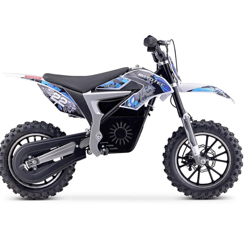 Electric Mini Bke MotoTec Demon Blue Main