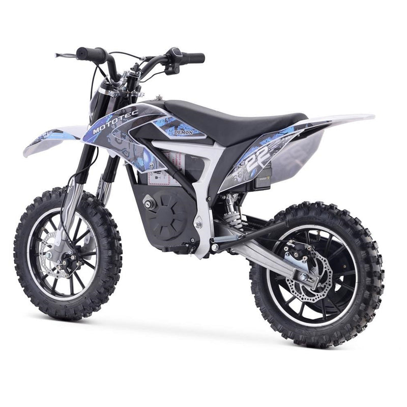 Electric Mini Bke MotoTec Demon Blue Rear