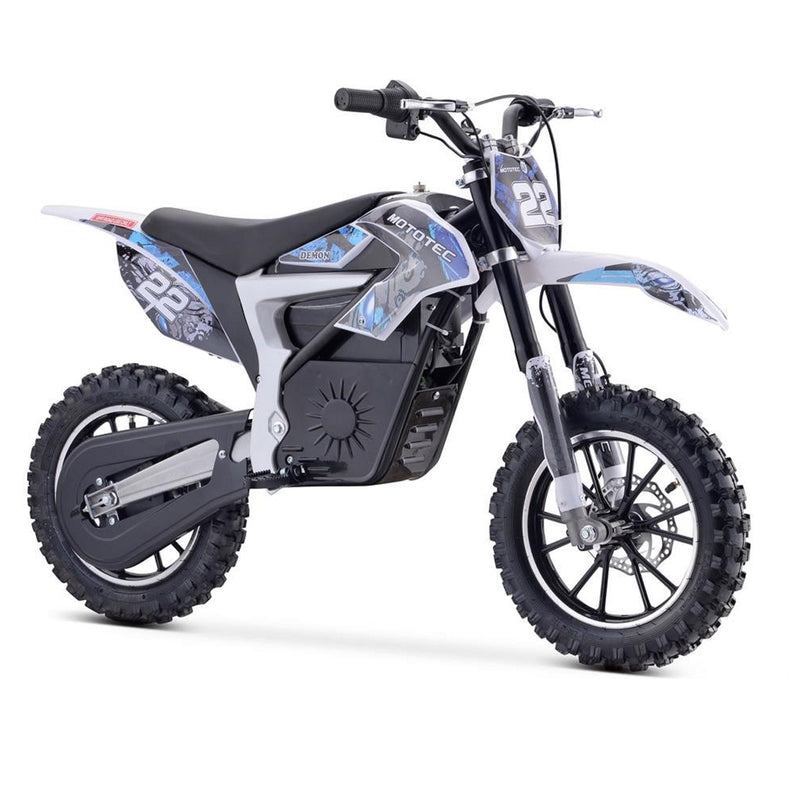 Electric Mini Bke MotoTec Demon Blue Right