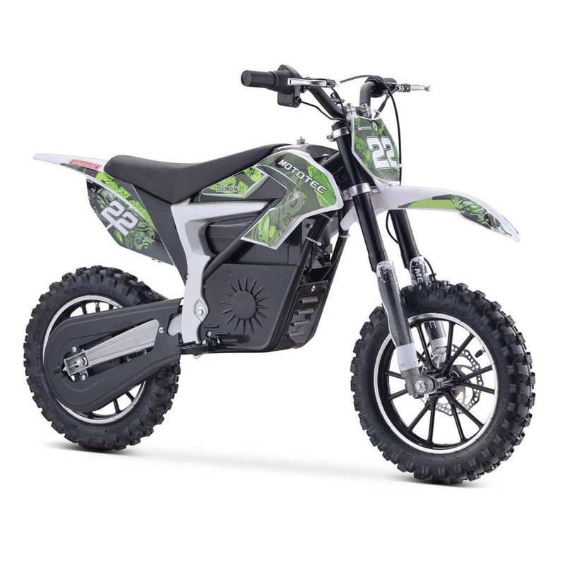 Electric Mini Bke MotoTec Demon Green Right