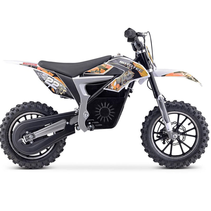 Electric Mini Bike MotoTec Demon Orange Main