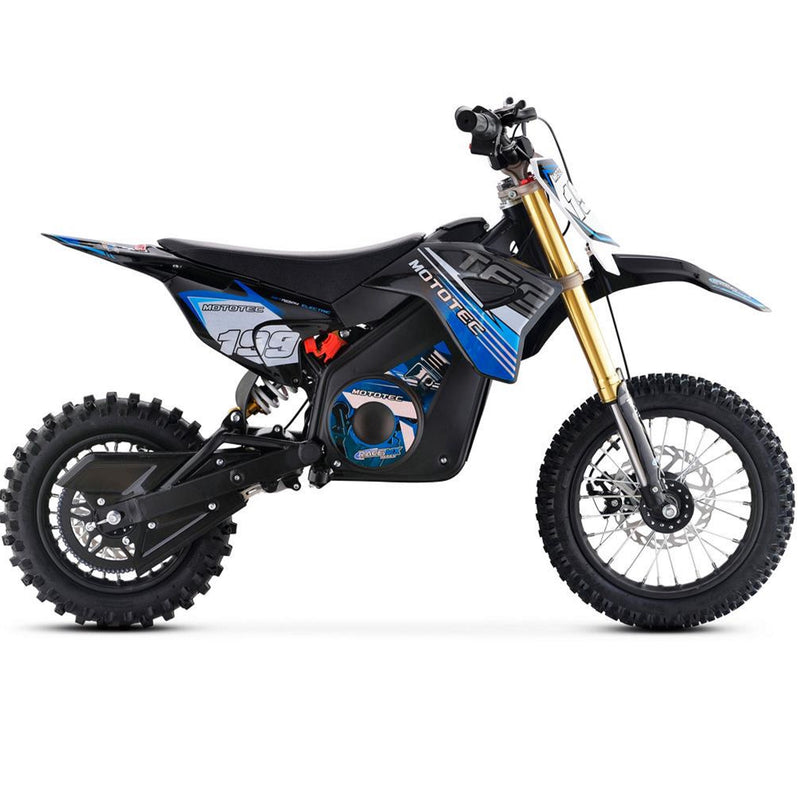 Electric Mini Bike MotoTec Pro 36V 1000W Blue Main