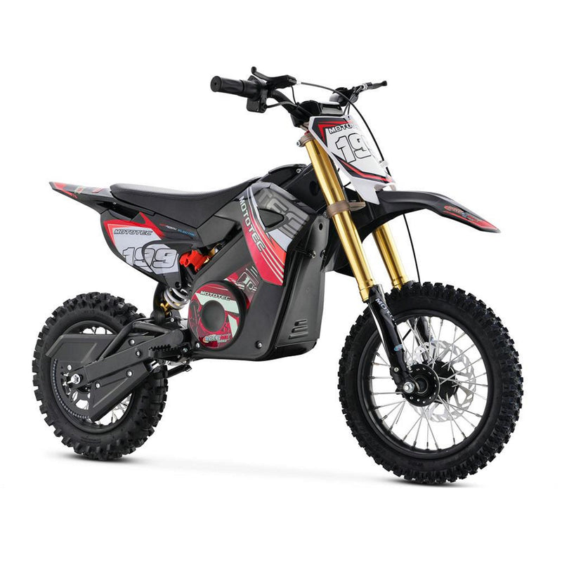 Electric Mini Bike MotoTec Pro 36V 1000W Red Front