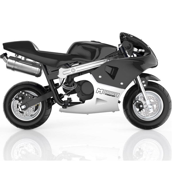 Gas Mini Bike MotoTec Phantom Black Main