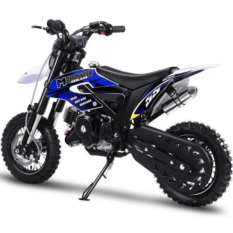 Gas Mini Dirt Bike MotoTec Hooligan Black Rear