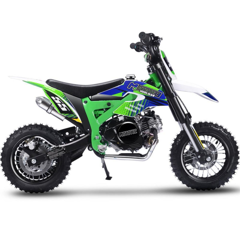 Gas Mini Dirt Bike MotoTec Hooligan Green Main