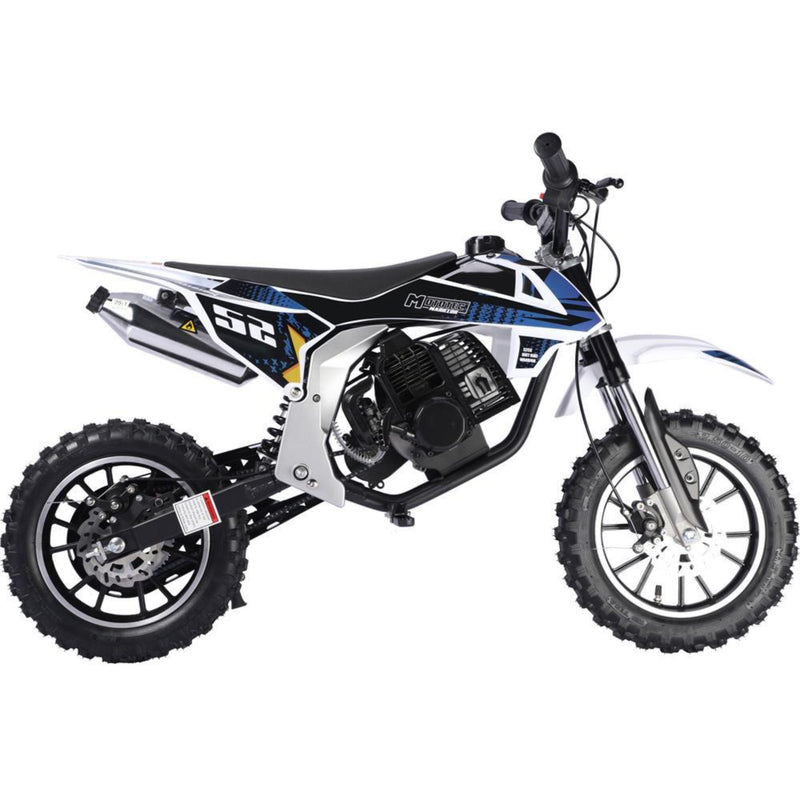 Gas Mini Dirt Bike MotoTec Warrior Black Main