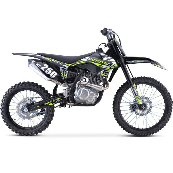 Gas Mini Dirt Bike MotoTec X5 Black Main