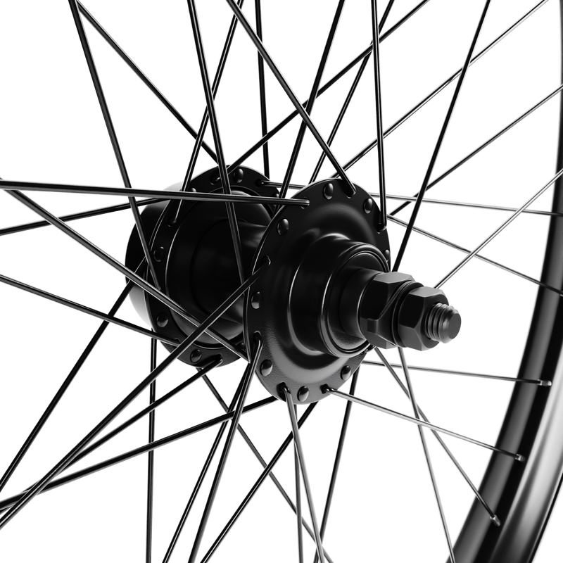 HD Wheels Black Front Disc Brake Ready Spokes