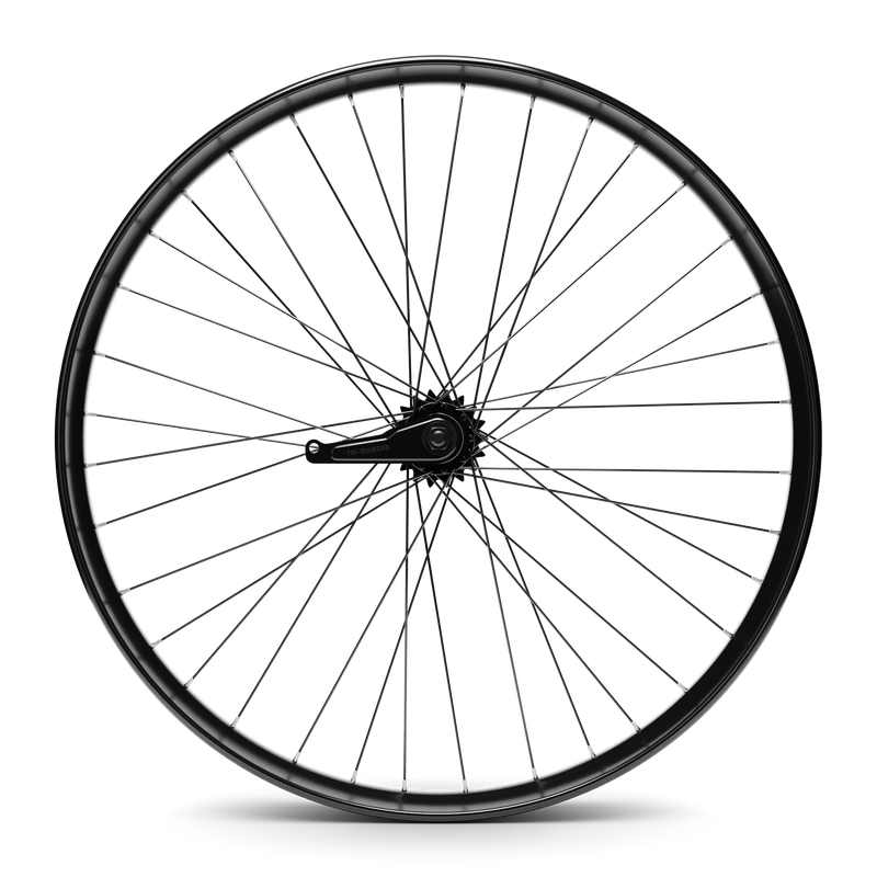 HD Wheels Black Rear Coaster Non-Disc Brake Ready Side