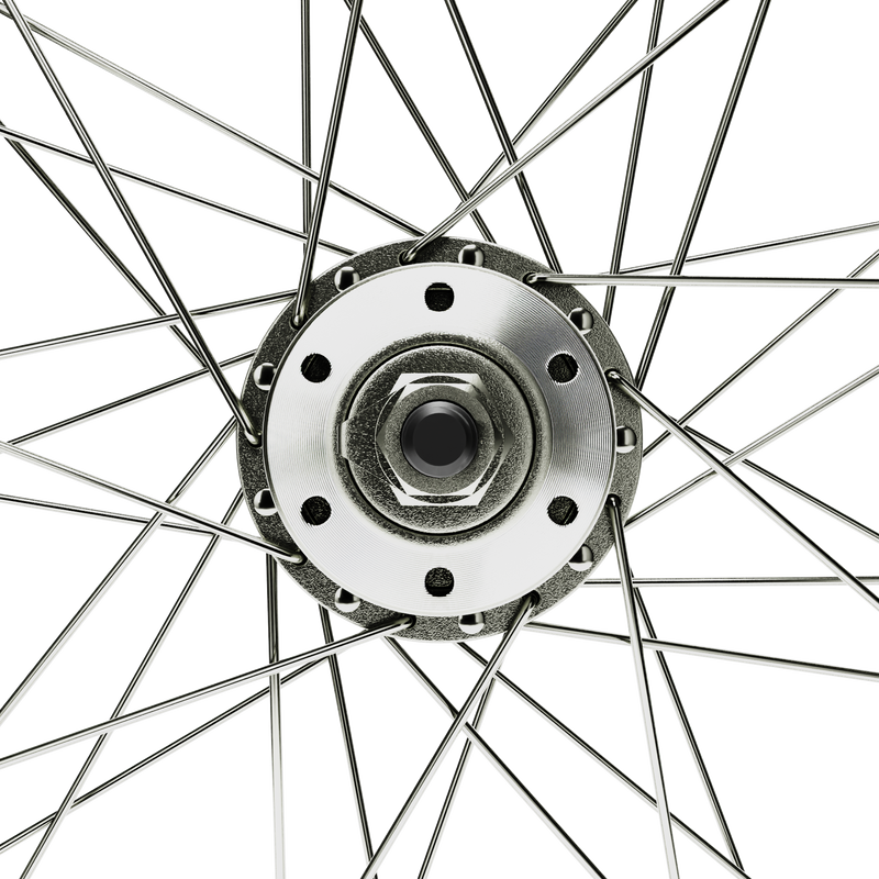 HD Wheels Silver Front Disc Brake Ready Hub