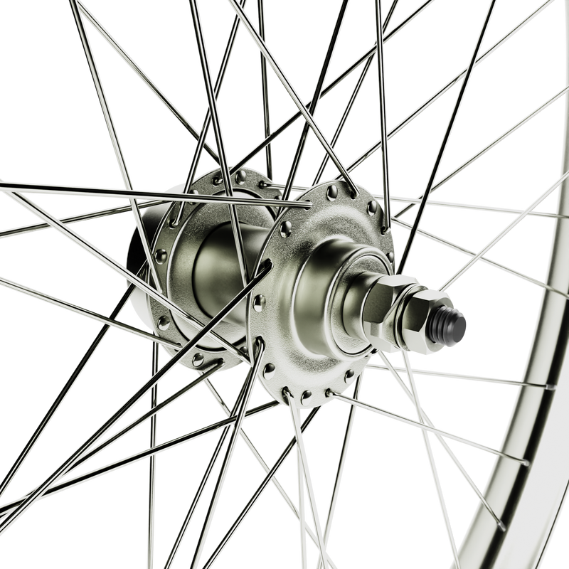 HD Wheels Silver Front Disc Brake Ready Spokes