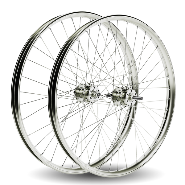 HD Wheels Silver Front Free Disc Brake Ready Bundle