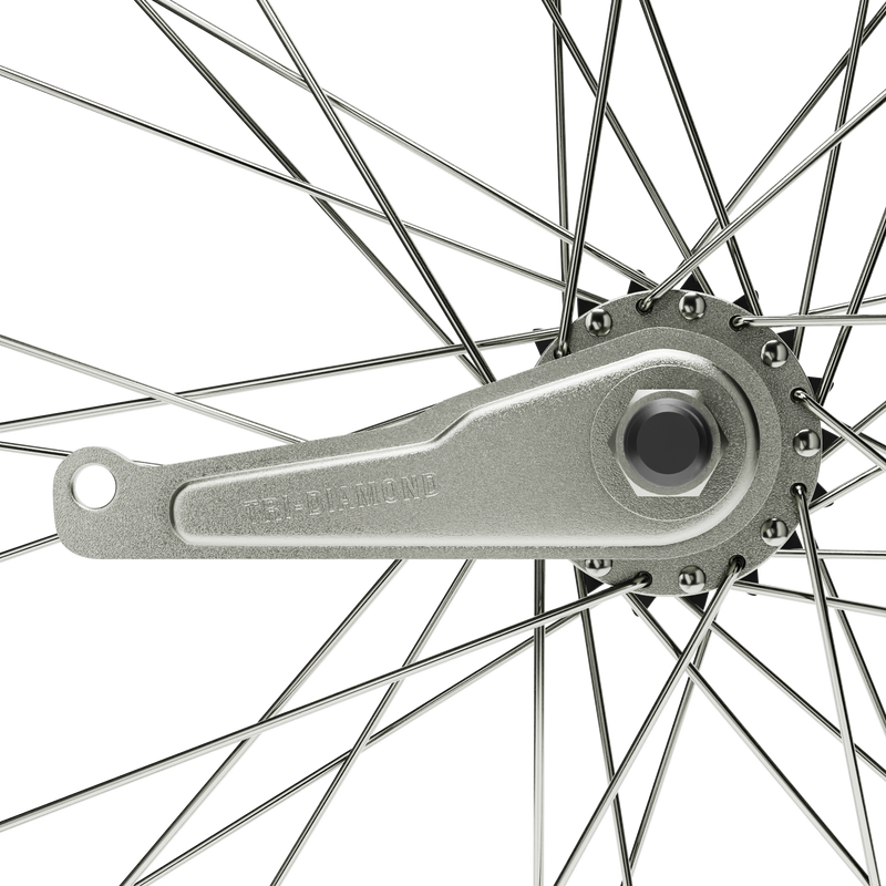 HD Wheels Silver Rear Coaster Hub