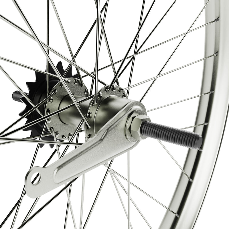 HD Wheels Silver Rear Coaster Spokes