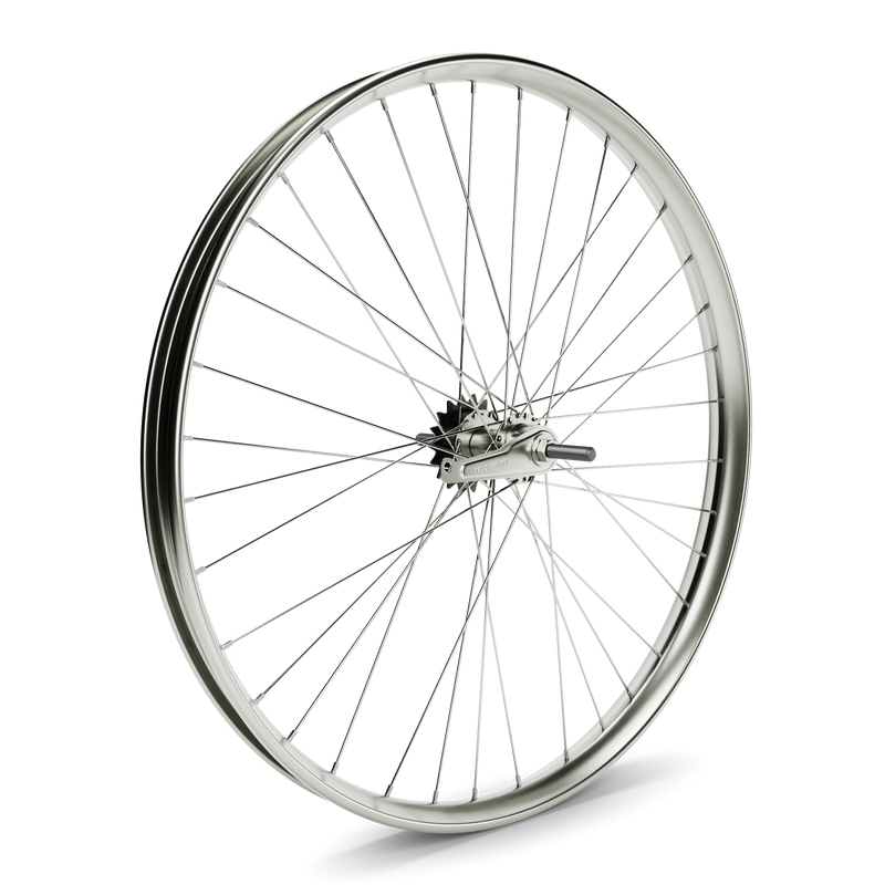 HD Wheels Silver Rear Coaster Side