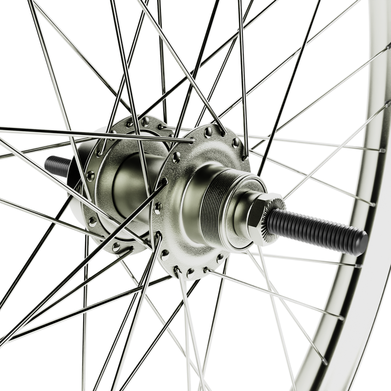 HD Wheels Silver Rear Freewheel Disc Brake Ready Hub