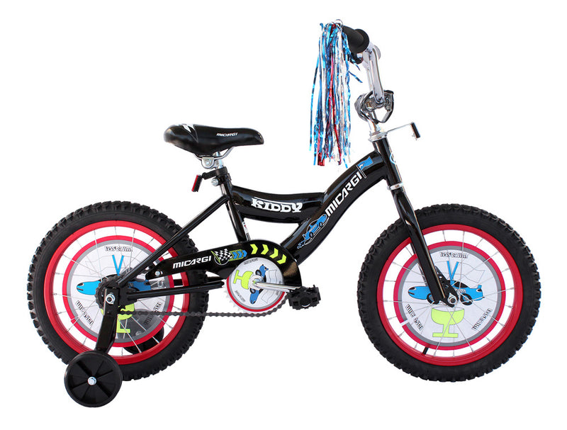 16'' Micargi Boys Kiddy - black - side of bicycle