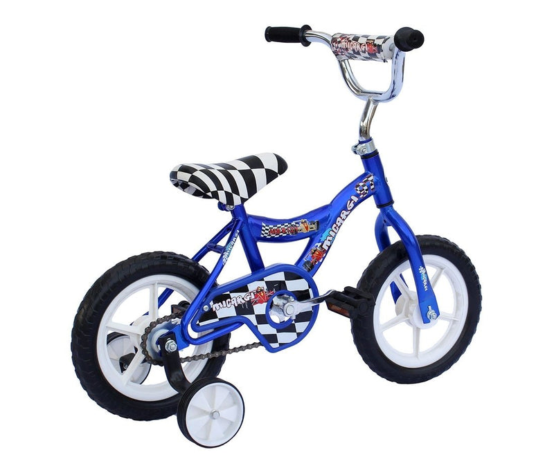 12'' Micargi Boys MBR12Y - blue - rear of bicycle