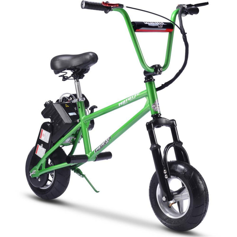 Mini Bike MotoTec V2 Green Front