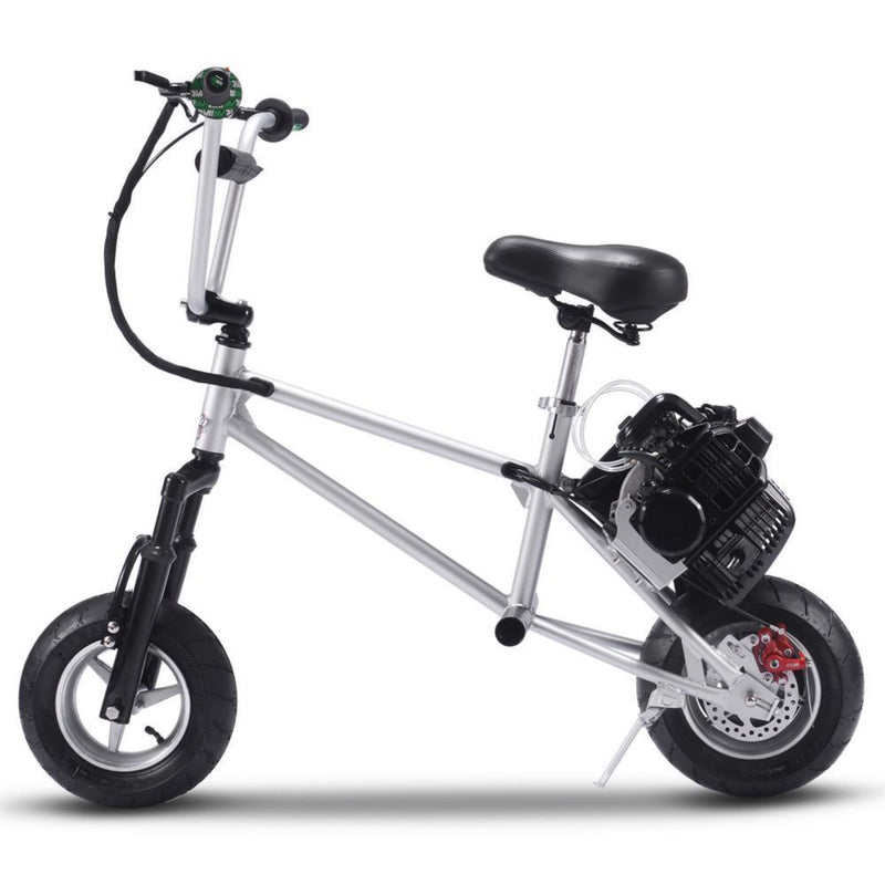 Mini Bike MotoTec V2 Silver Left