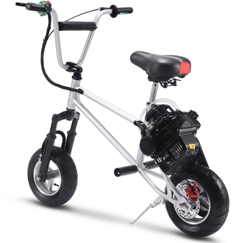 Mini Bike MotoTec V2 Silver Rear