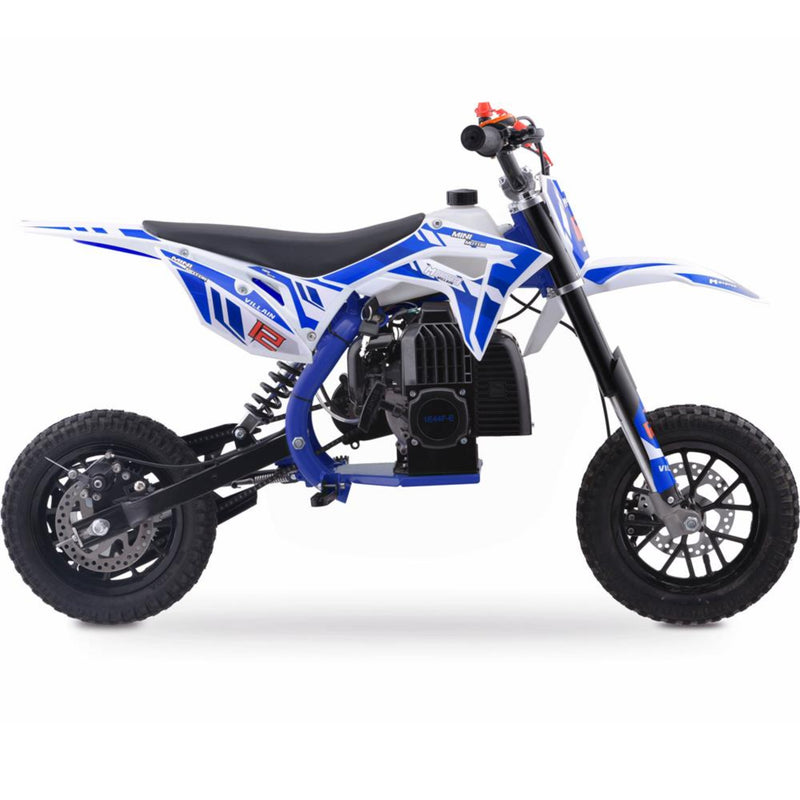 Mini Dirt Bike Gas Mototec Villain Blue Main