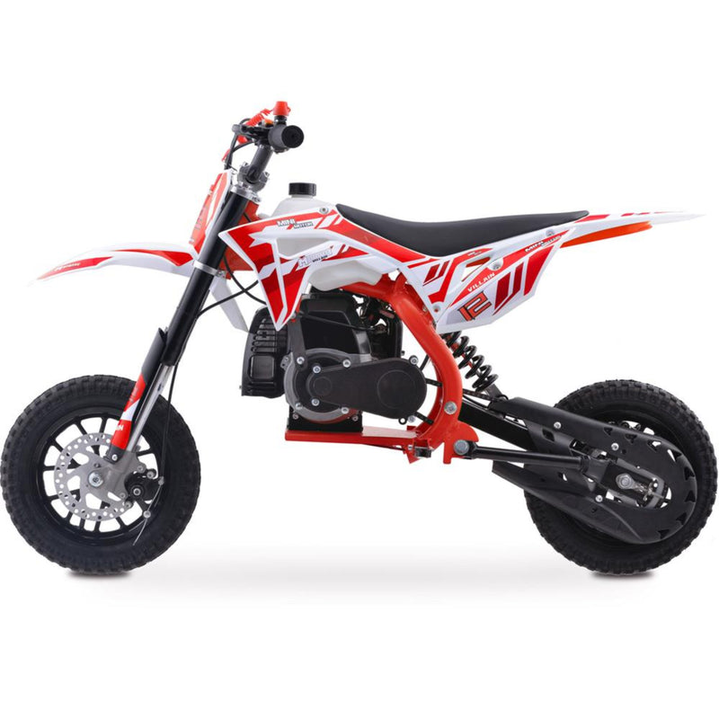 Mini Dirt Bike Gas Mototec Villain Red Left