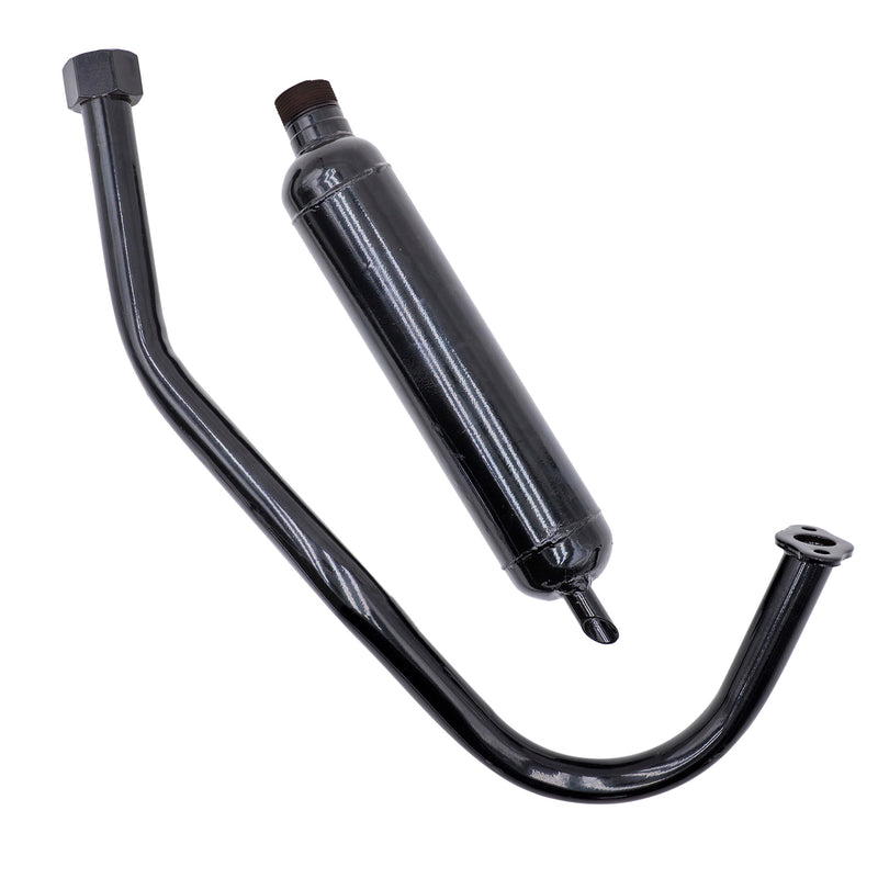 Street Poo-Poo Black Muffler Exhaust - 2 Pieces